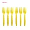 1set yellow fork