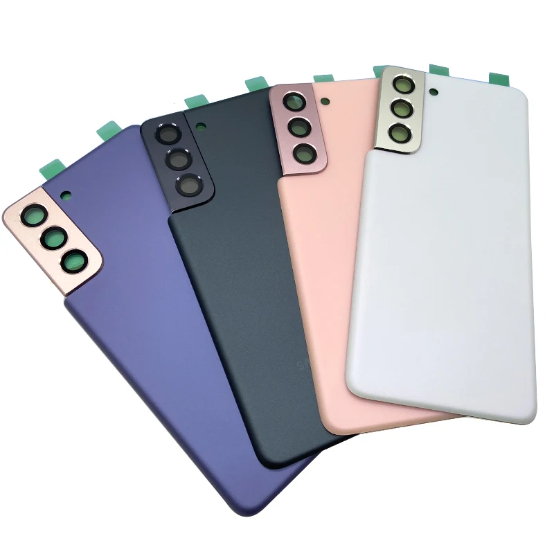 For Samsung Galaxy S21 G991B Battery Back Cover Glass Panel Housing Case Rear Door + Camera Lens Replace For S21 G991U G991W 5G