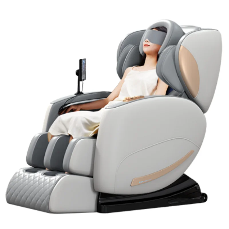 Full Body Health Care Zero Gravity Electric Roller Massage Chair with Eye Mask Touch Screen Shortcut Buttons Support Voice Work
