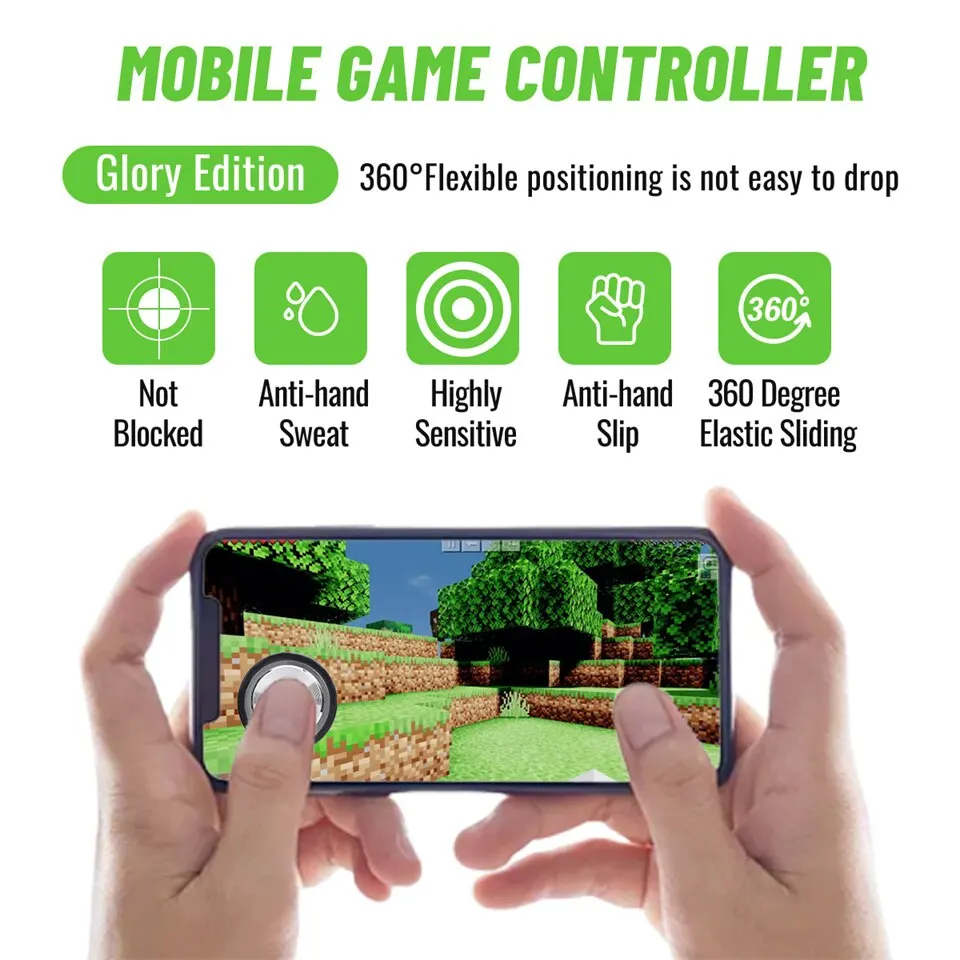 thumbnail image 2 of Mobile Game Triggers 2-Pack - 100% Metal Mechanical Controller For PUBG Fortnite Call Of Duty 2 of 11