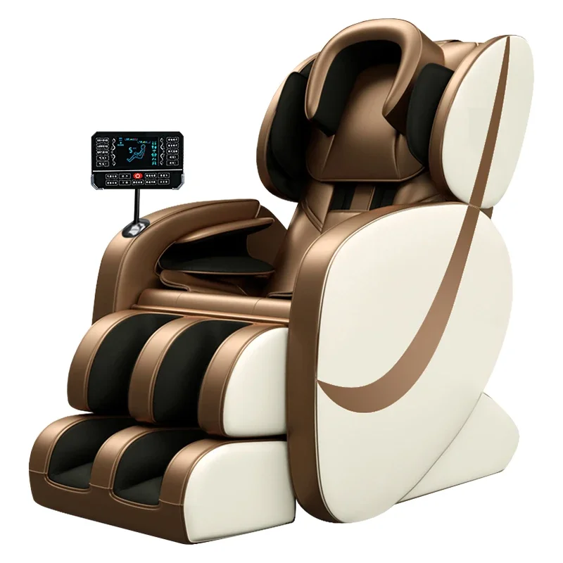 Music control fixed massage head kneading large LCD massage chair