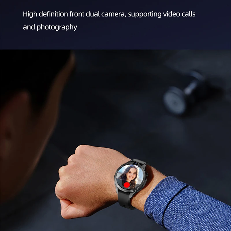 NEW video call smart phone watch with Play Store GPS dual camera Touch large Screen 4g sim card slot reloj inteligent smartwatch
