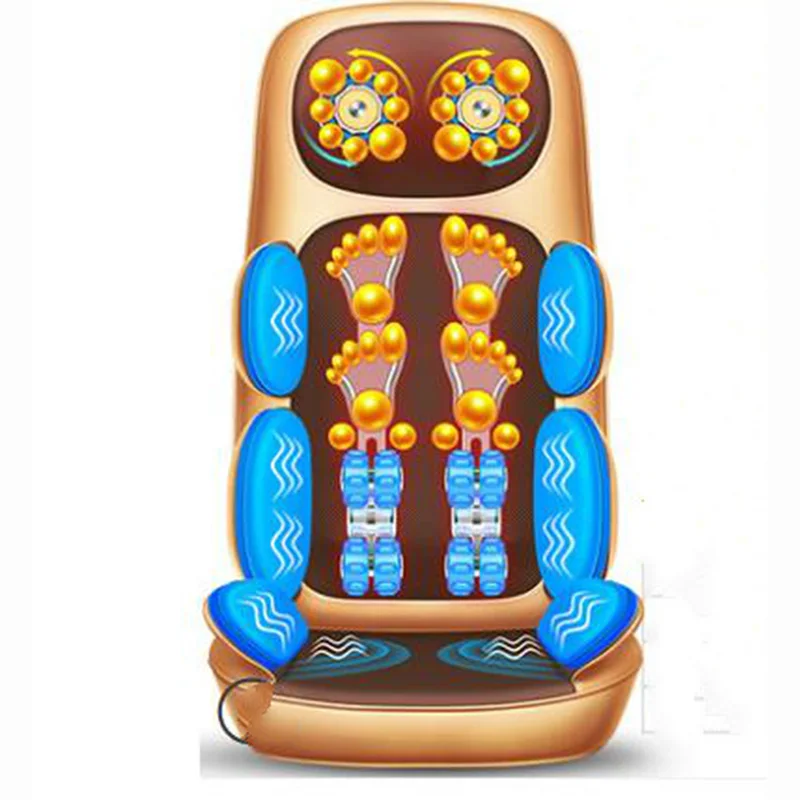 Neck shoulder waist shoulder neck massager multi-function kneading cushion for leaning on of household electric chair cushion