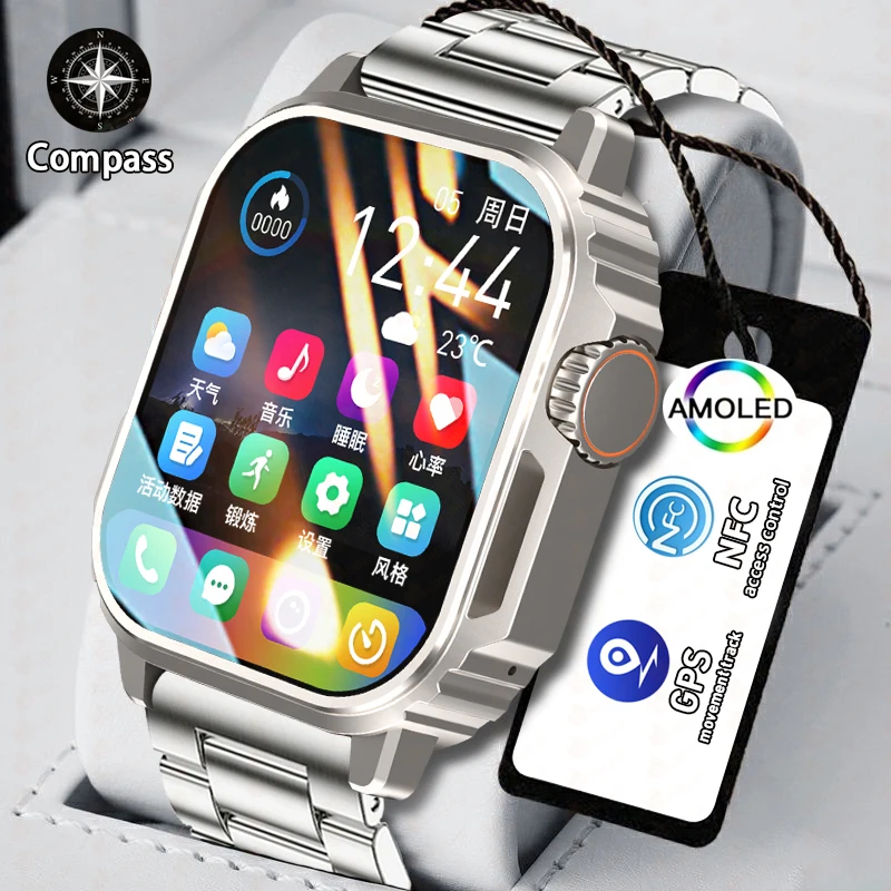 New Outdoor Sports Military Rugged Bluetooth Call Smart Watch Men GPS Tracker Bluetooth Call Voice Assistant Smartwatch Android