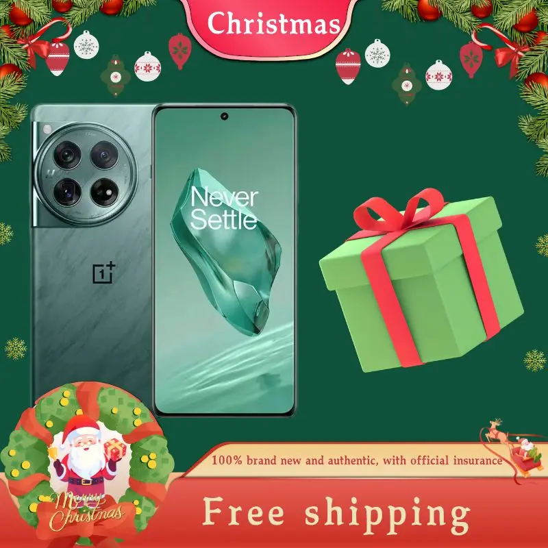 Christmas gifts OnePlus 12Global ROM  5G  6.82” 120Hz AMOLED Display 5400mAh Battery 100W Fast Charging IP65 New Original NFC