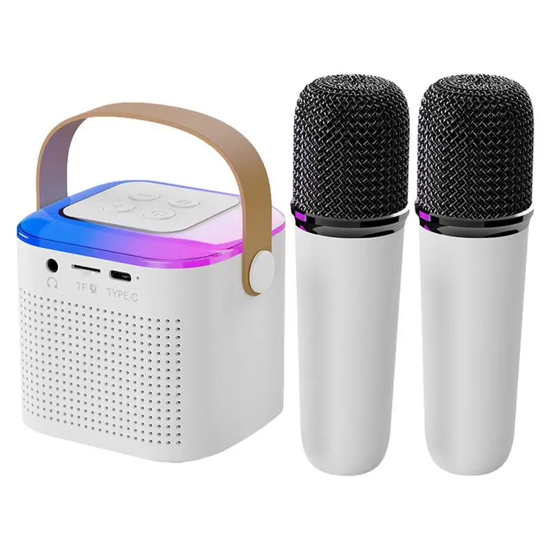 Portable Karaoke Machine Singing Speaker System with Microphone Mini Karaoke Machine for Home Speaker Karaoke for Adults Kids