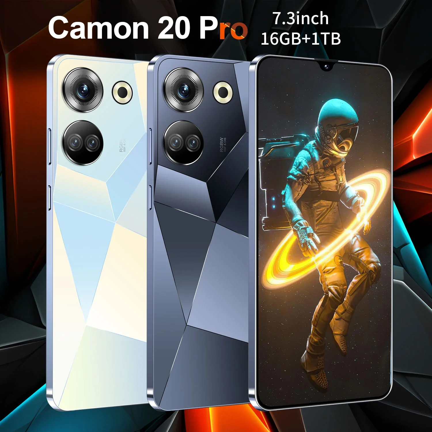 2025 New Smartphones 16GB+1TB Camon 20 Pro Google NFC celulares 7.3-inch HD 8000mAh 5G WiFi Cell Phones 50MP+108MP Mobile Phones