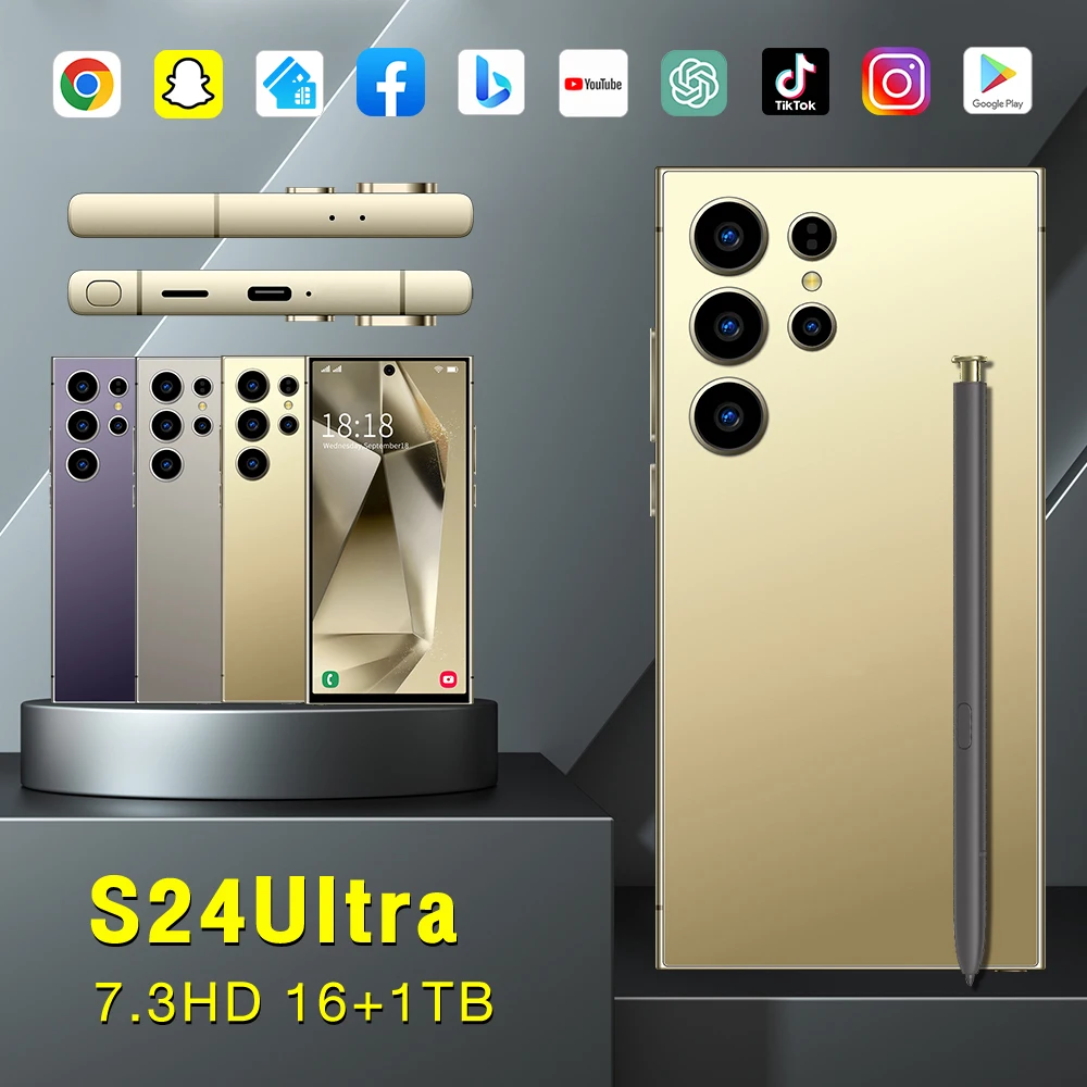 2025 New Smartphone S24Ultra Android 5G 7.3