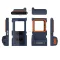 Dark blue Orange