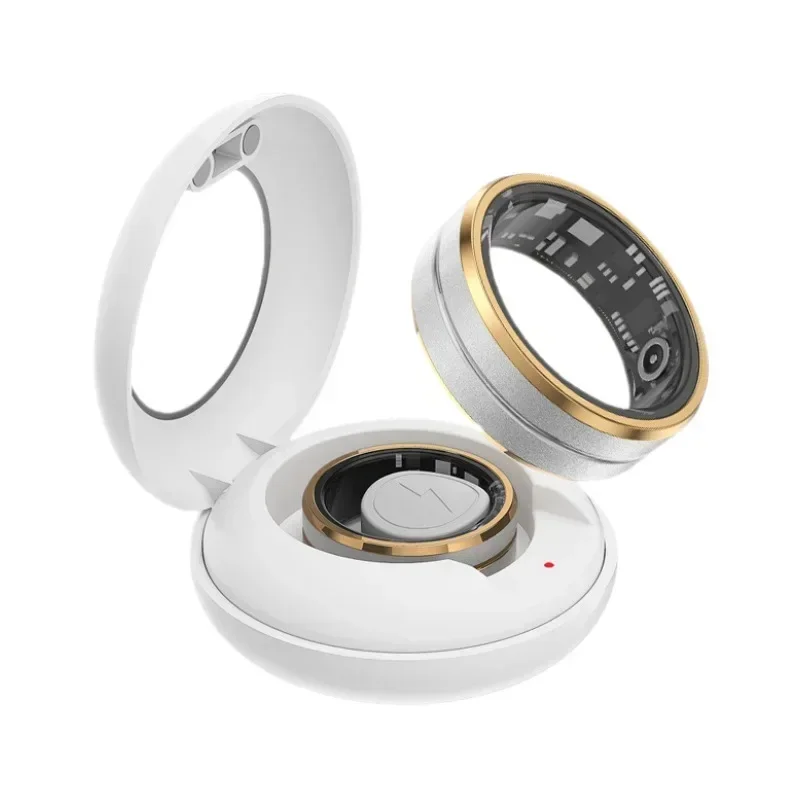 Stainless Steel Shell Smart Ring For Xiaomi For Huawei For IOS Heart Rate Blood Oxygen Health Monitoring Ring Smart Finger Ring