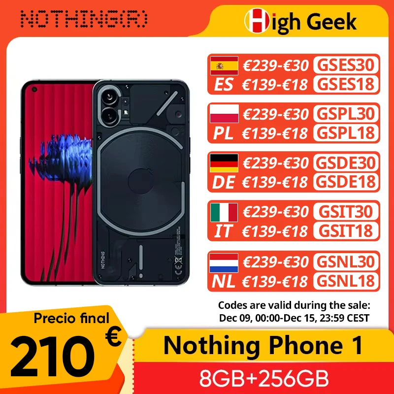 Global Version Nothing Phone 1 5G Smartphone Snapdragon 778G+ 6.55