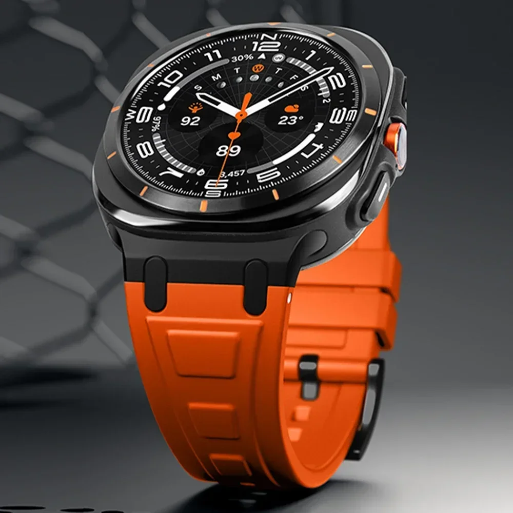 NO Gaps Silicone Strap for Samsung Galaxy Watch Ultra 47mm Men Sports Band for Galaxy Ultra 47mm Wristband Replaced Accessories