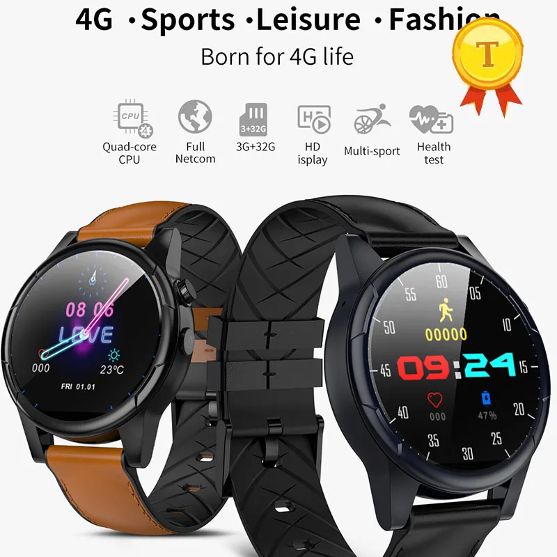 best 4G GPS wifi sports Android os Smart phone Watch with 3GB+32GB memory 2MP Camera Heart Rate man Bluetooth smartwatch