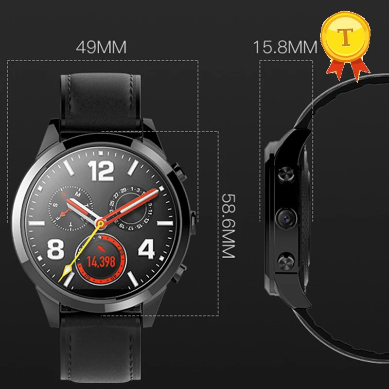 best selling 4G LTE Android Smart Watch Men woman 3GB+32GB Video Call 1.6inch 400*400 round Screen GPS wifi Bluetooth Smartwatch