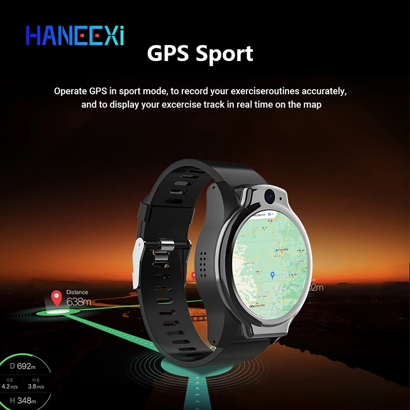real dive Smart Watch for Men IP68 Level 50M Waterproof Dual 13MP Camera 4G LTE GPS navigation 1600mAh Smartwatch Android pk s08