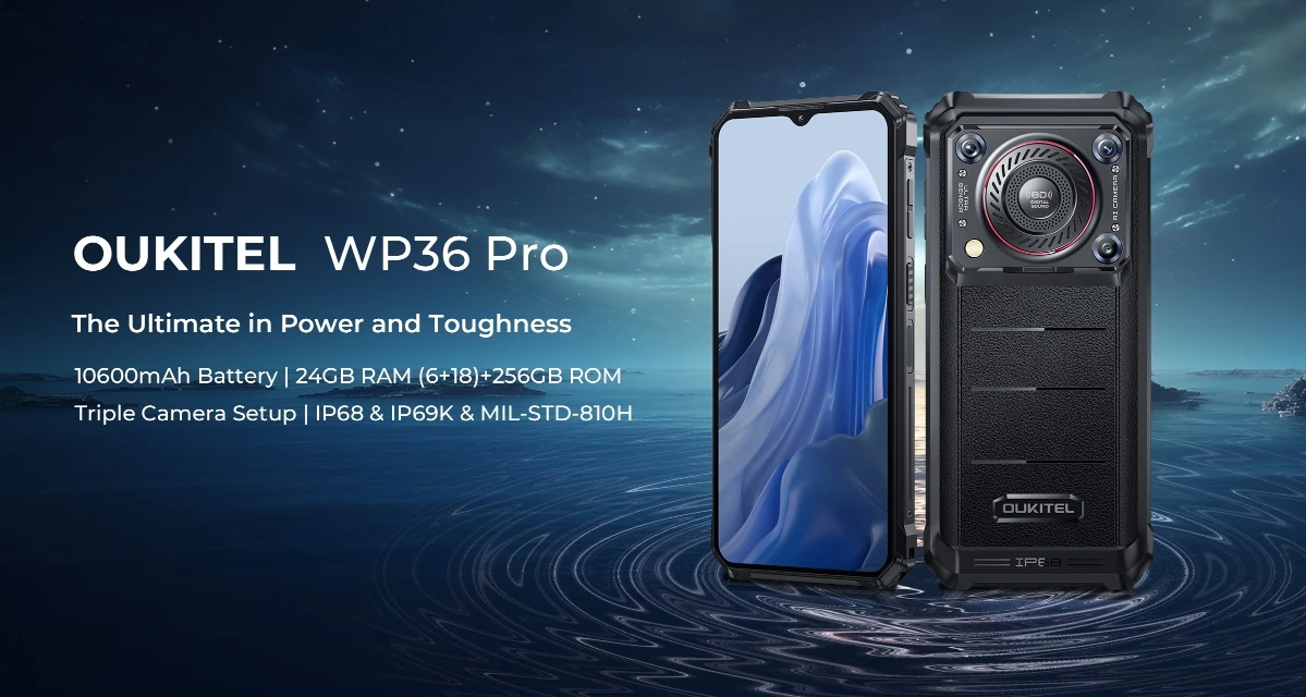 2025 New Oukitel Wp36 Pro Cpu Mtk8788 120Hz 6.52-Inch 4G Rugged Smartphone&phonecases 6Gb Ram 256Gb Rom 24-Hour Shipping