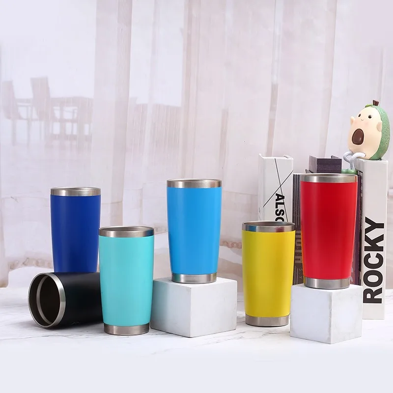 20oz Drinkware Thermal Mug Vacuum With Lids With Lids Stainless Steel Water Bottle Insulated Leakproof tumbler  coffee mug