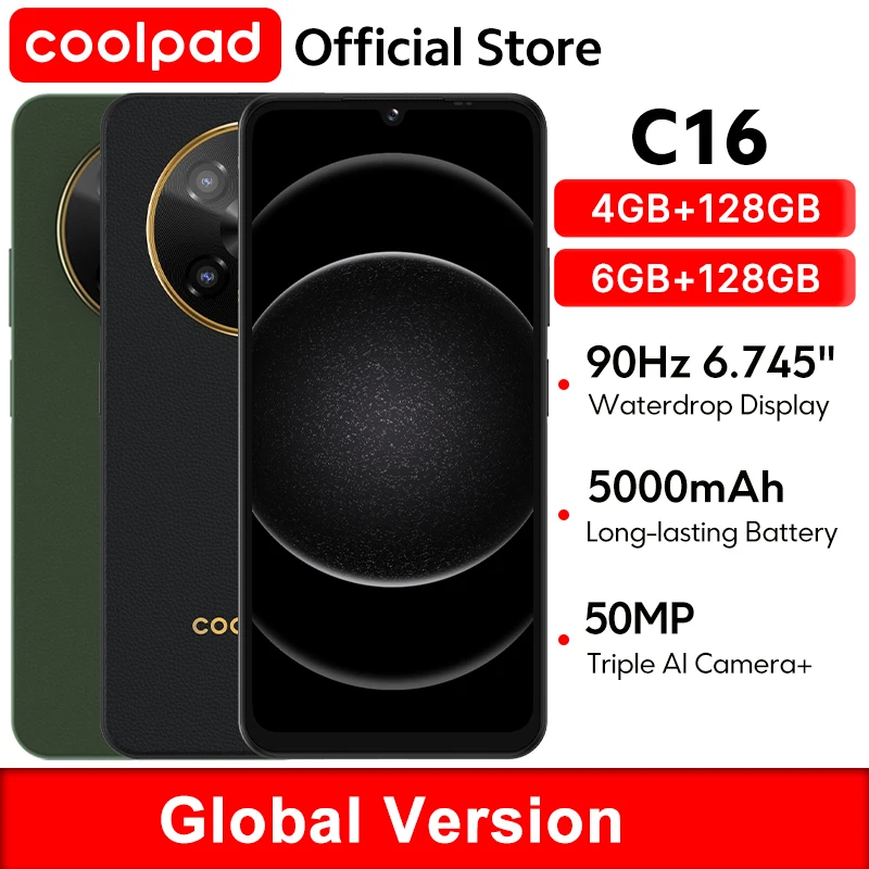 coolpad C16 Global Version Smartphone NFC 90Hz 6.745
