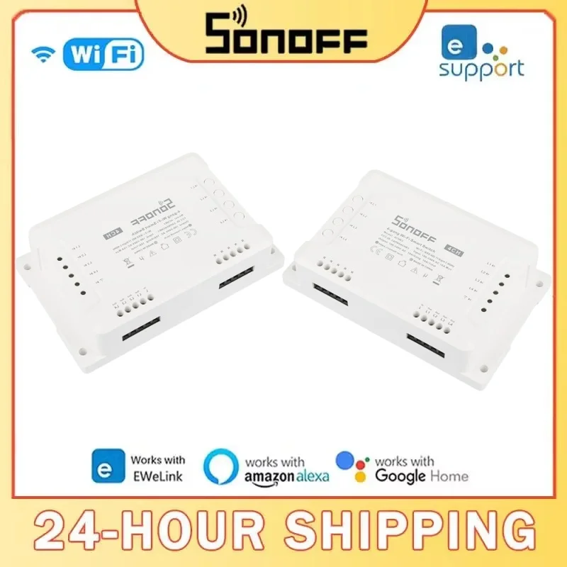 SONOFF 4CH/4CH PRO R3 Wifi Wireless Remote Control Relay Module Switch 4 Gang Channel Light Timer Switch Smart Home Automation