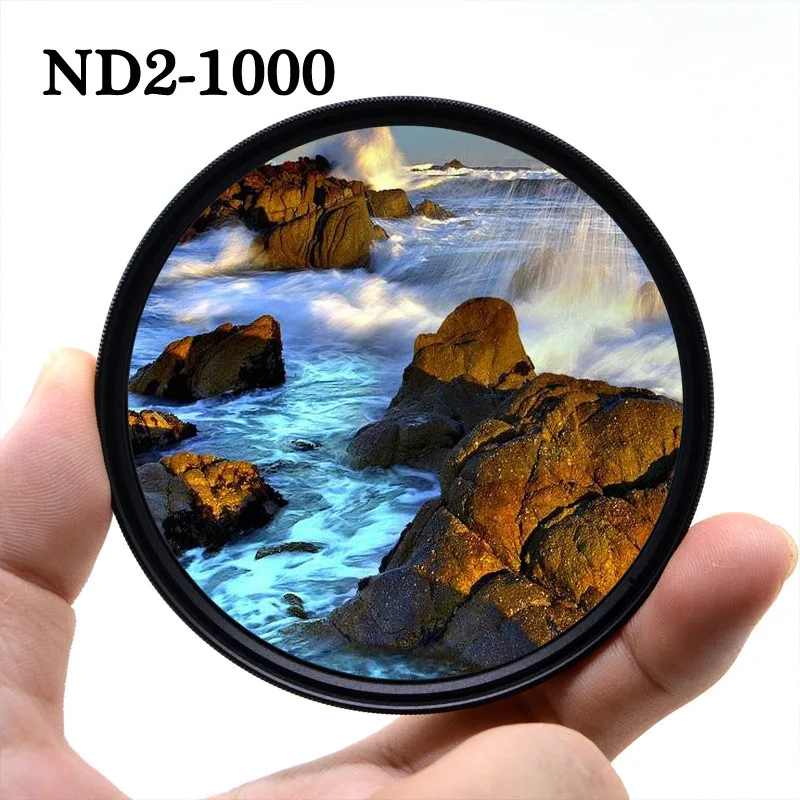 ND2-ND1000 SLR DSLR Camera Variable ND Filter Neutral Density Fader Adjustable ND2-400 49 52 55 58 62 67 72 77 mm
