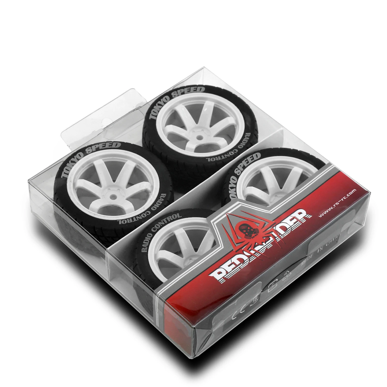 RS RC 1/10 RC Rally Racing Wheels Tires On Road Car Rubber Tyres 12mm Hex for HPI KYOSHO Tamiya XV02 XV01 TA06 TT01 TT02 PTG2