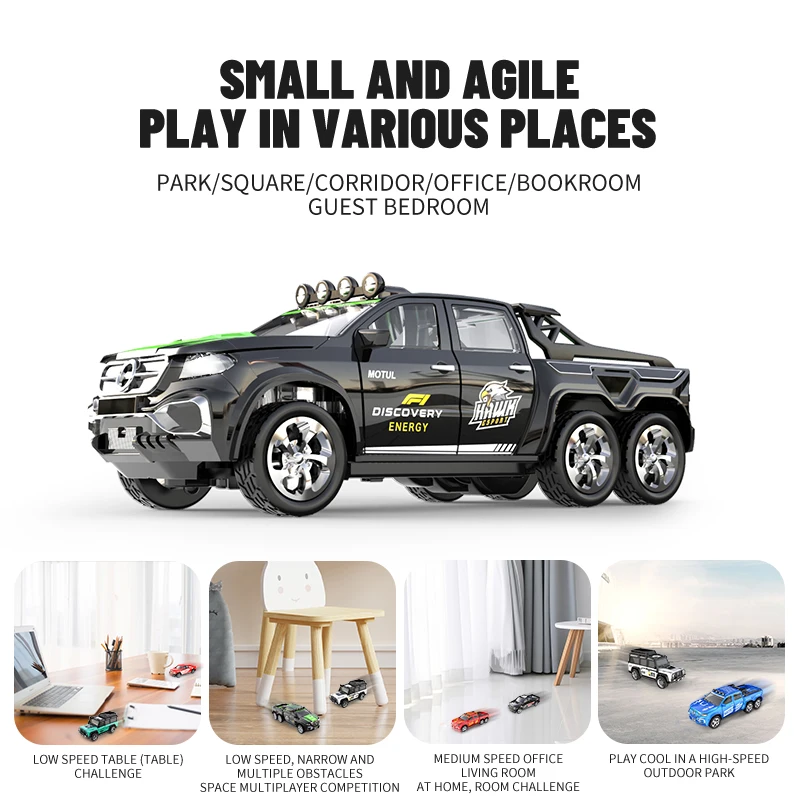 New RC Car MINI Alloy 1/64 Remote Control Car Convenient to Carry 60 Minutes of Work Time Children’s Gifts Electronic Toys