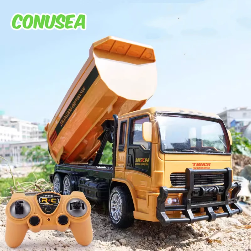 RC Truck Dumper Car 2.4G Remote Control Engineering Vehicle Cars Trucks tractor Toys for Boys Kids Children Christmas Gifts