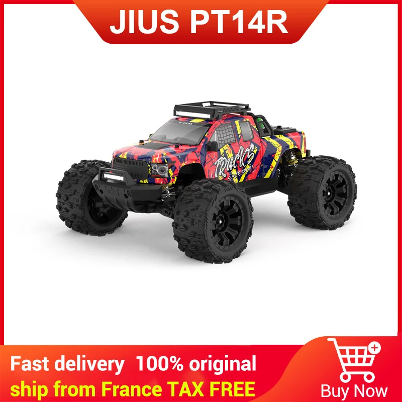 JIUSI PT14R MT14R 1/14 RC Cars 4WD 80km/h Brushless Motor 2.4G Racing Car High Speed Off-road RC Truck HOT SALE