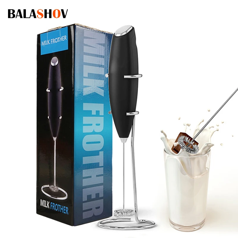 Electric Milk Frother Handheld Mini Foamer Coffee Maker Egg Beater for Chocolate Cappuccino Stirrer Portable Blender Whisk Tools