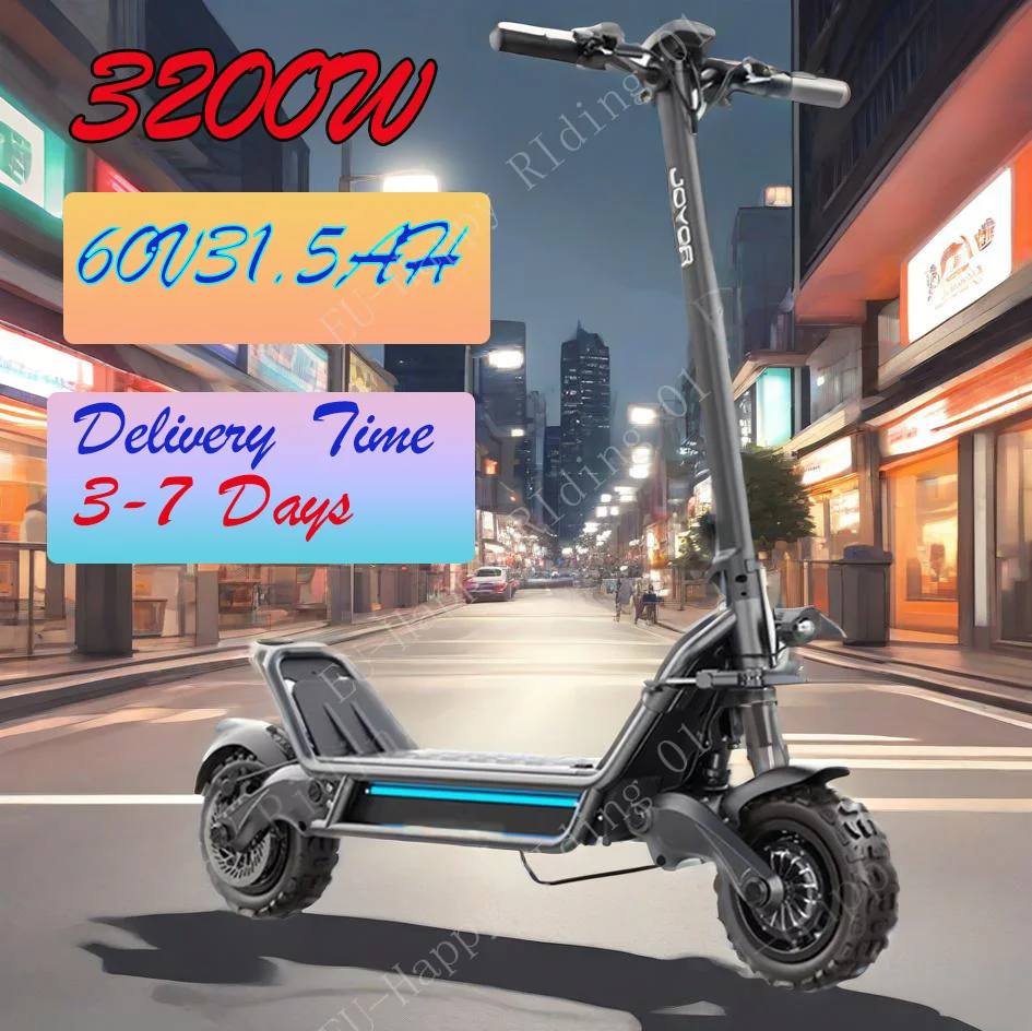 JOYOR-E6-S E-Scooter 3200W touristes Moteur 60V31.5AH Batterie touristes Freins Hydrauliques Scooter Électrique 11 Pouces Air op