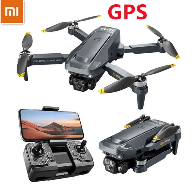 Xiaomi K811Max GPS Drone Professional 5G Wifi 4K Dual Camera Obstacle Avoidance Optical Flow Brushless RC Quadcopter 9000M Dron
