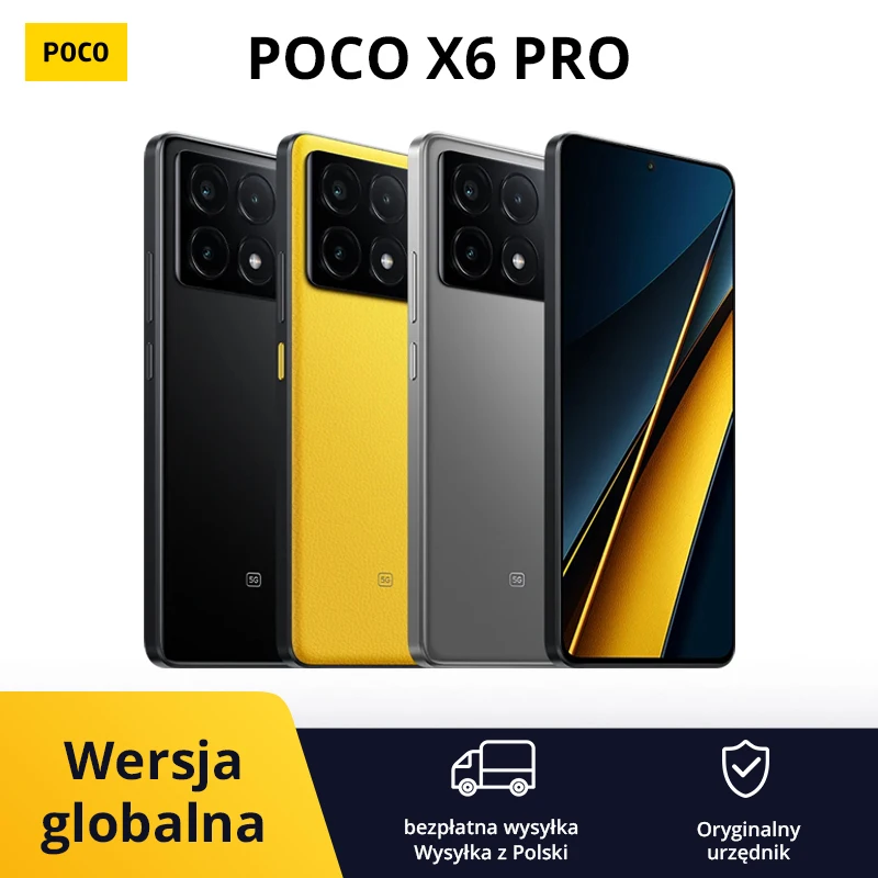 Xiaomi POCO X6 Pro 5G 512GB Global Version MediaTek Dimensity 8300-Ultra 67W 64MP Charging 120Hz 5000mAh NFC Triple Camera