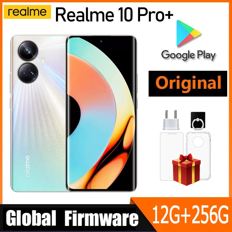 OPPO realme 10 pro plus 5G Global firmware Unlocked 6.7 inch 12GB 256GB Camera 108MP All Colors in Good Condition Used Phone