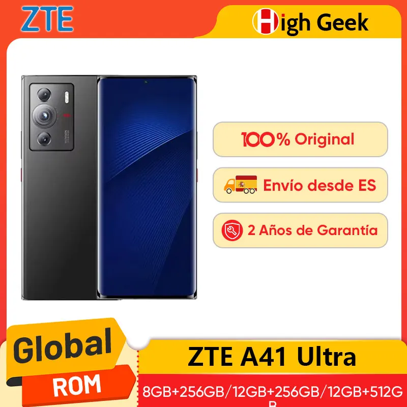 Global ROM ZTE A41 Ultra 5G Smartphone Snapdragon 8 Gen 1 6.7” 144Hz OLED Display 64MP Main Camera 5000mAh Battery 66W Charging