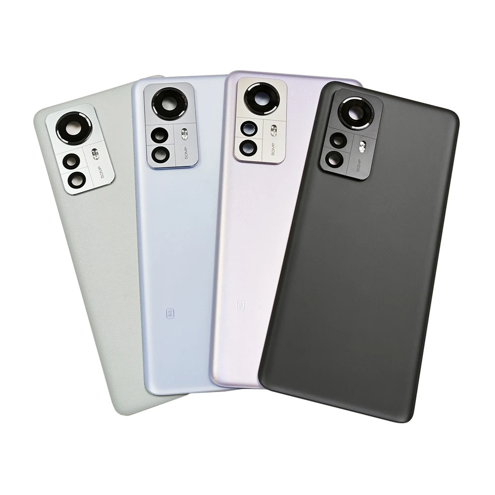 Mi12 Pro Original Glass For Xiaomi 12 Pro Battery Cover Replacement Rear Housing Door With Adhesive + Camera Lens 2201122G/C