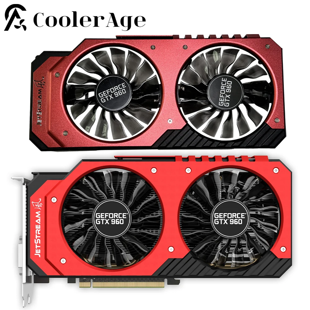 For Palit GeForce GTX 960 Video Card Fan Original GTX960 Graphics Card Replacement Fan with Shell