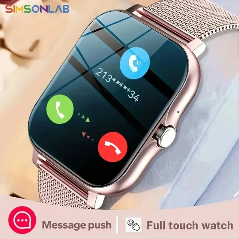 New Smart Watch 2025 1.44”HD Screen Bluetooth Call Sleep Blood Oxygen/Pressure Monitoring Sport Smartwatch For Women Men Gift