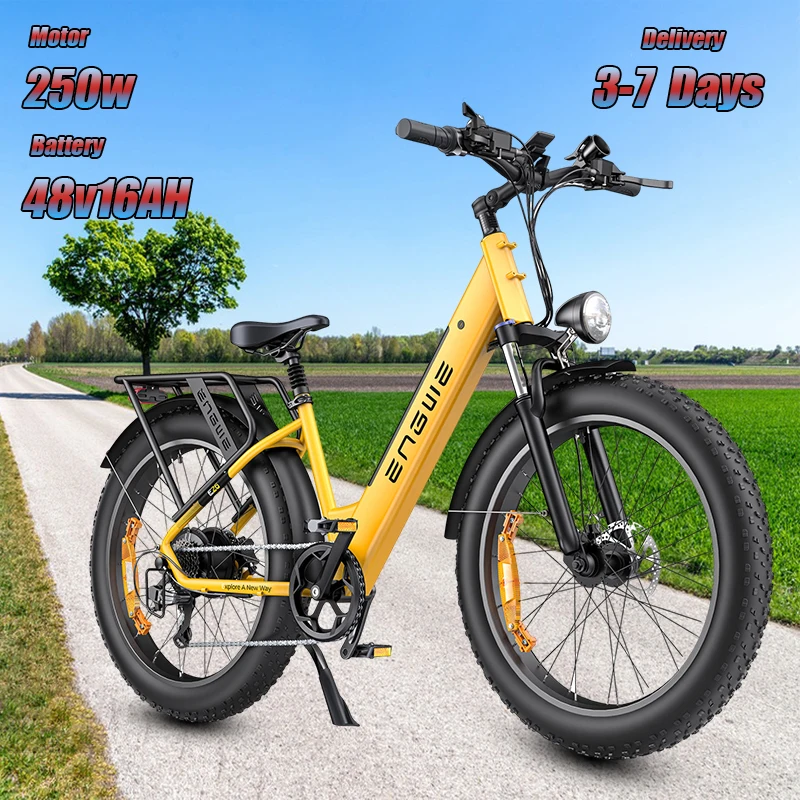 ENGWE E26 ST Electric Bicycle 250W Motor 48V16AH Battery Hydraulic Brake City E-bike 26*4.0 Inch Fat Tire Mountain Electric Bike