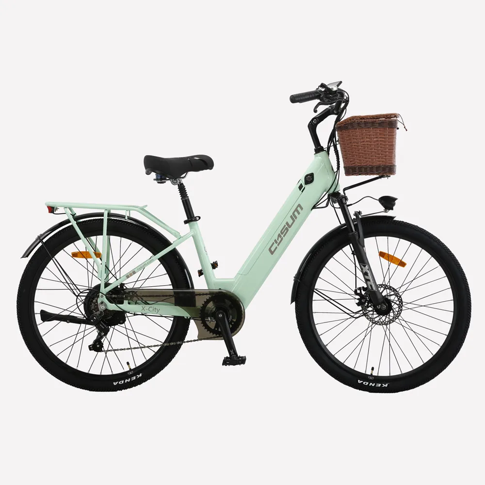 Cysum X-City Adult 250W Electric Bicycle Men’s E-City ebike 48V10.4AH Battery,26
