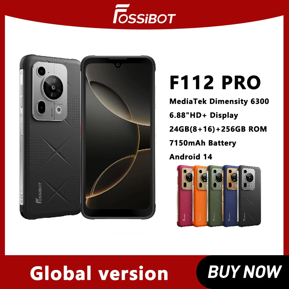 Téléphone robuste Fossibot F112 PRO, écran 6.88 pouces, 120 Hz ...