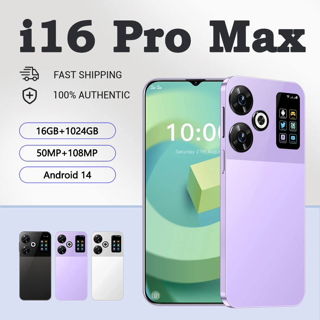 New i16 Pro Max Smartphone 7.3