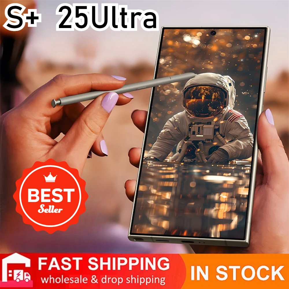 2025 Global Version S+ 25 Ultra 7.3HD Original Mobile Phones 4G 5G Smartphone Dual SIM Android 14 Cell Phone 7800mAh Cellphones