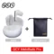 White with Pouch