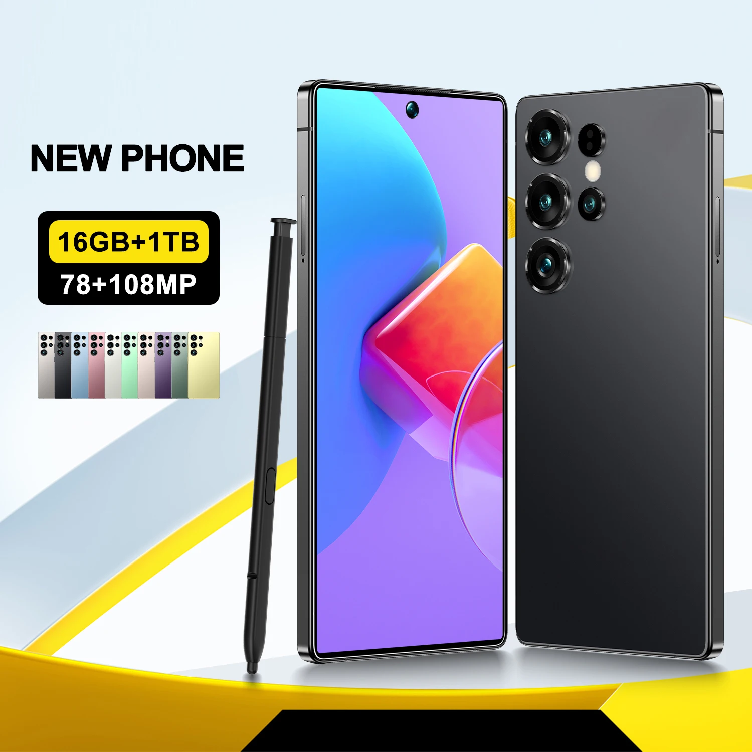 NEW Smartphone Original Qualcomm8 Gen2 16GB+1TB 7800mAh 78+108MP Dual SIM Dual Standby 5G Android14 Global version Phone
