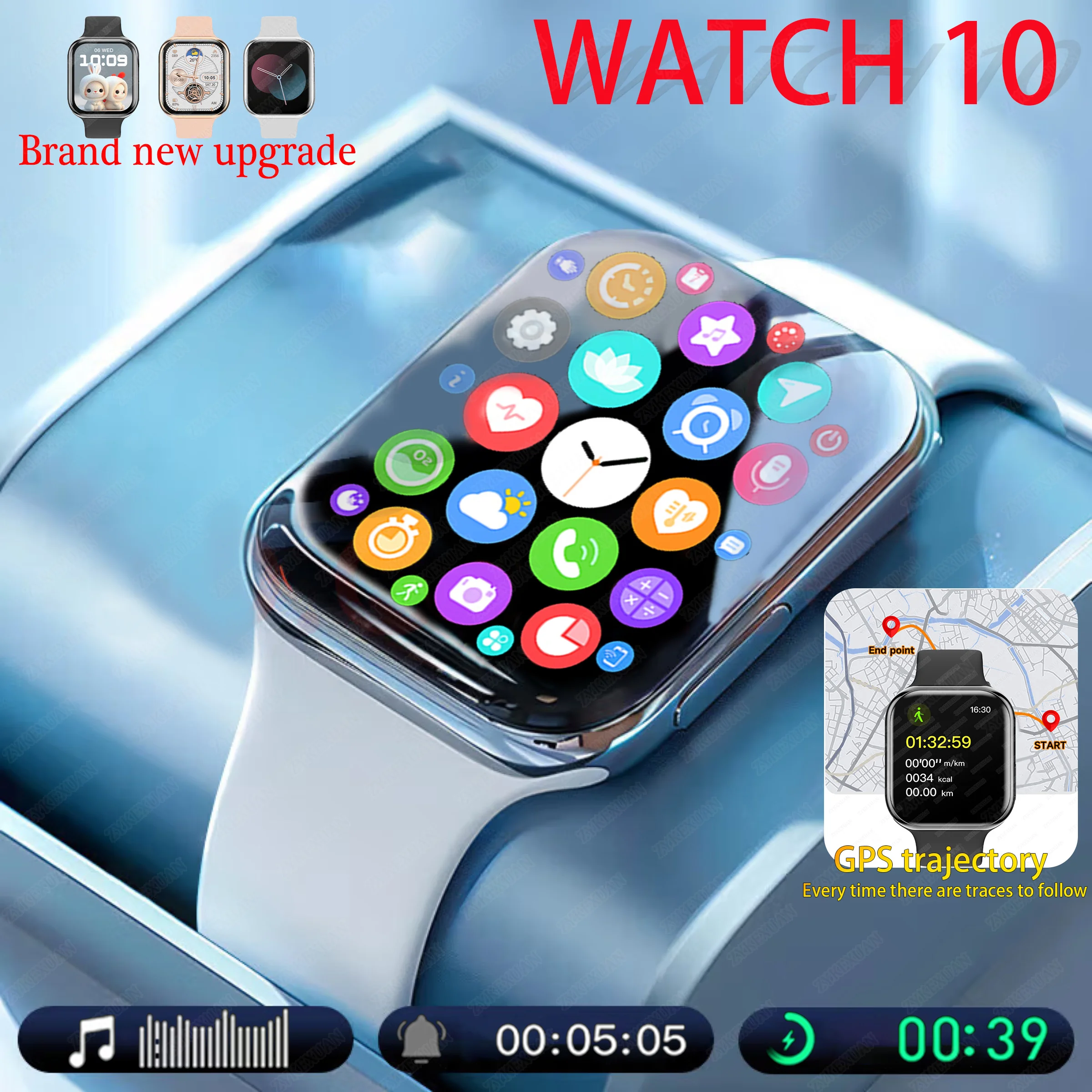 New Series IW10 For Apple Watch 10 GPS Track Smart Watch Men Woman Bluetooth Call Waterproof Sports SmartWatch For Android IOS