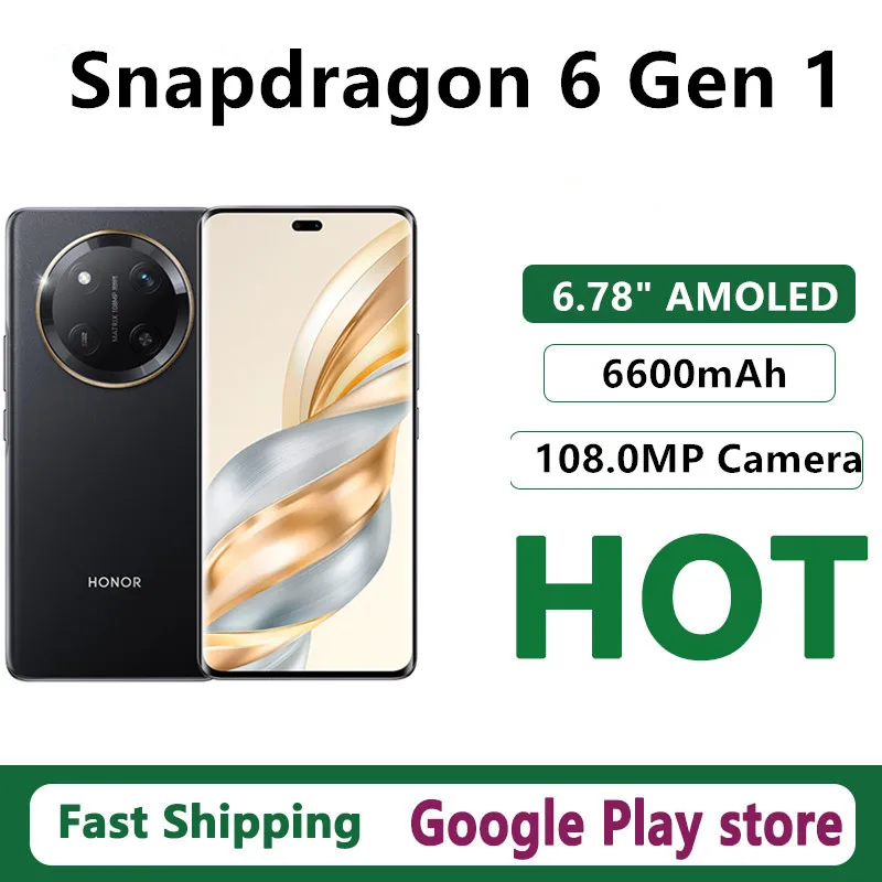 Original Honor X60 Pro Mobile Phone Snapdragon 6 Gen 1 Android 14.0 OTA 6.78