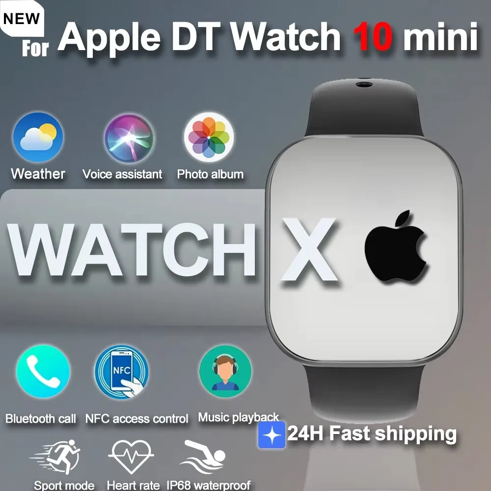 2025 New Series 10 For Apple Watch 10 mini GPS Smart Watch 4GB Memory Music 3D Video NFC Bluetooth Call Waterproof Smart Watches