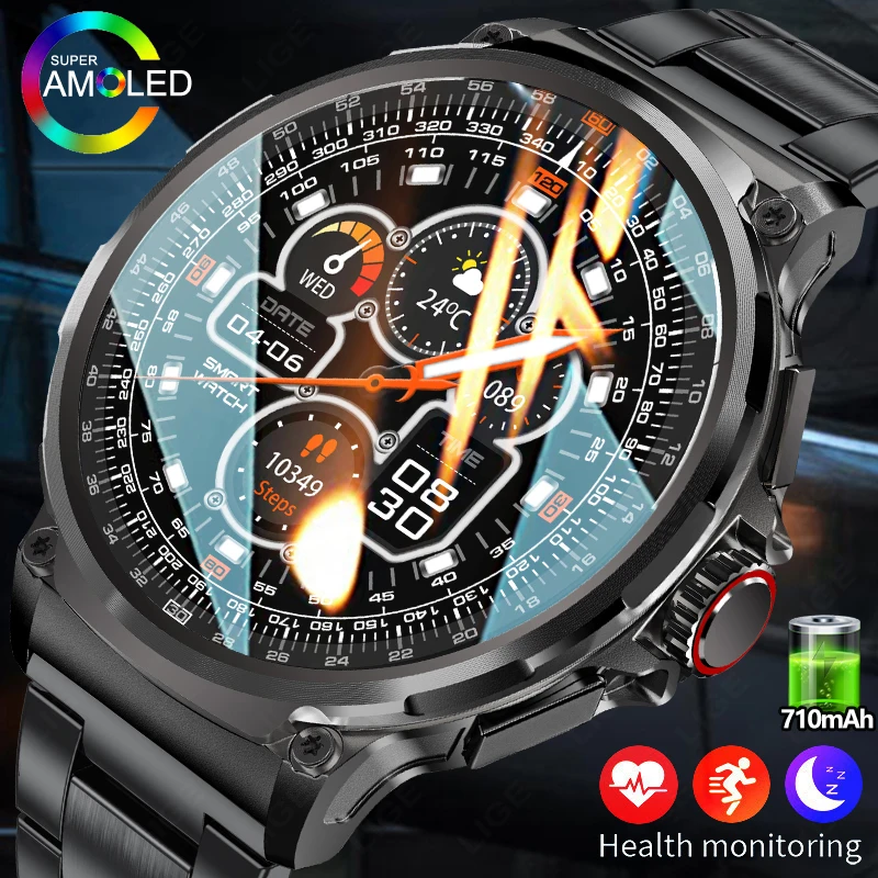 For Huawei Xiaomi GPS Smart Watch Men 1.85-inch Ultra HD Smartwatch HD Bluetooth call 710 Mah Large Battery Sports Fitness Watch
