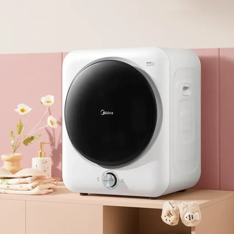 Midea Clothes Drying Machine Direct Vent 4kg Small Cloth Dryer UV Sterilization Mite Remove Clothes Dryer Dynamic Soft Drying