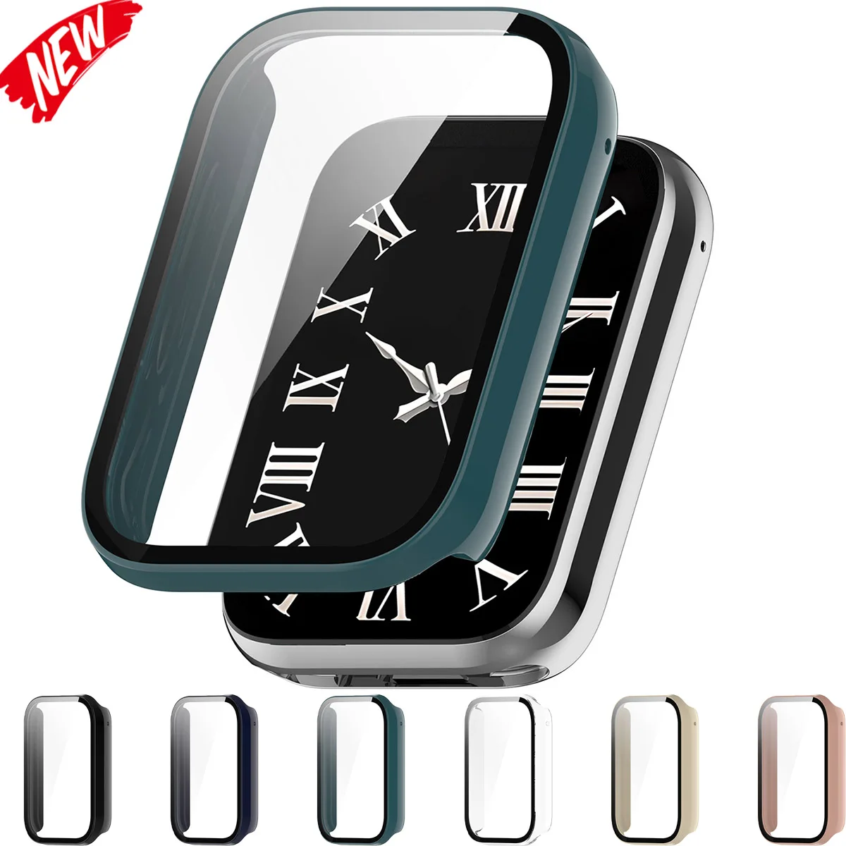 Hard PC Glass Case For Xiaomi Mi Band 9 8 Pro Full Coverage Smartwatch Screen Protector Shell For Miband 8 9 Pro Cover Accessory